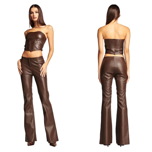 I.AM.GIA Pants - I.AM.GIA Estyn Pants 🤎 chocolate brown leather pants